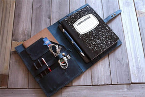 leather ipad notebook case
