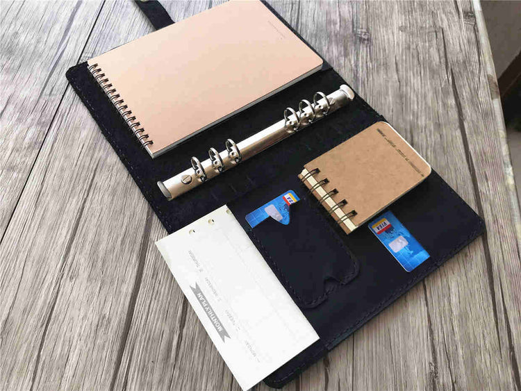 leather binder organizer