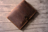 brown leather organizer portfolio