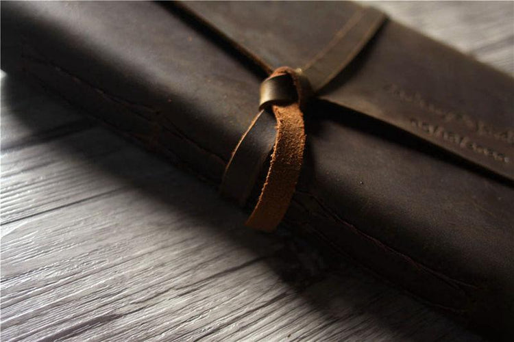 custom leather notebook cover
