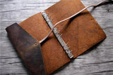 distressed leather driving trip planner