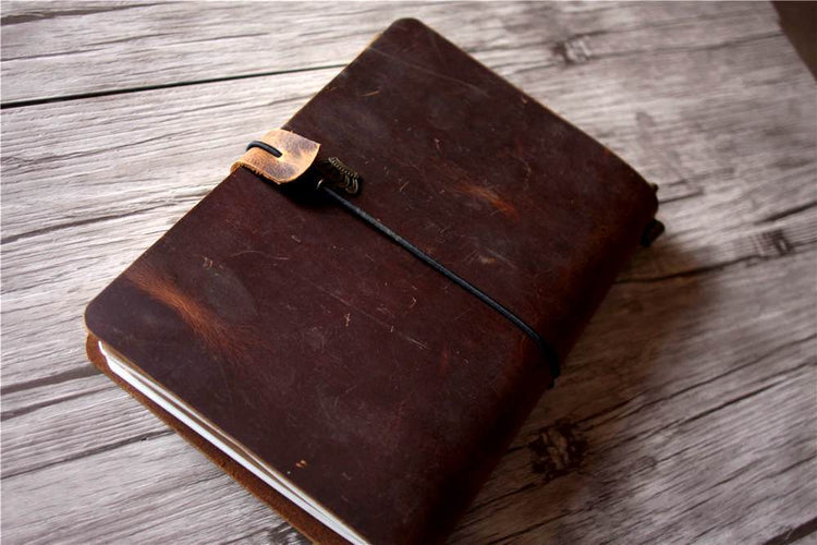 Handmade Leather Refillable Bound Journal