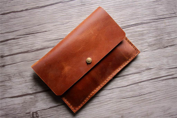 handmade leather kindle sleeve bag
