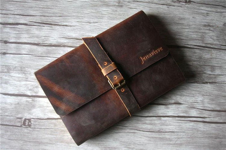 Leather Alternative Wedding Guest Book
