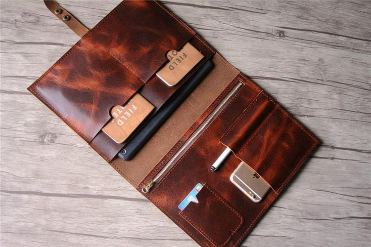 leather document folder case