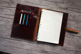 handmade leather organizer