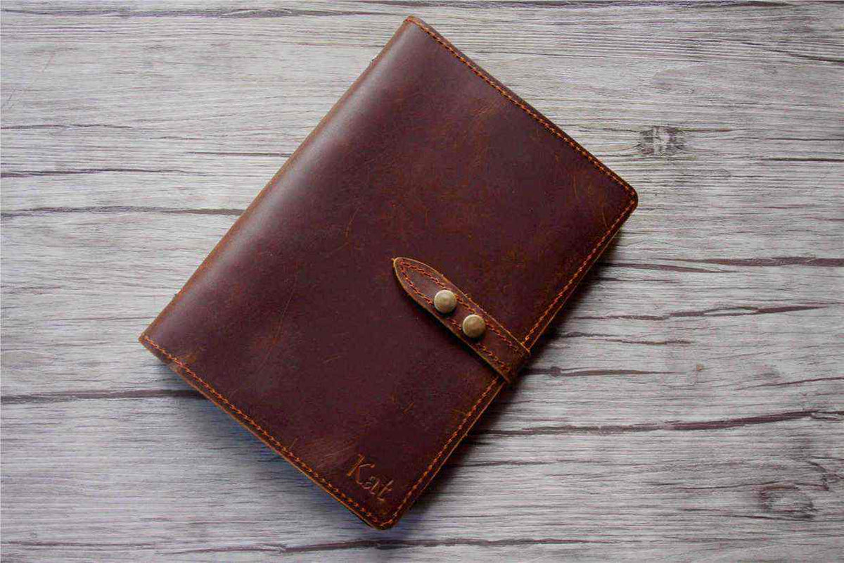 Handmade Refillable Brown Leather Journal – LeatherNeo