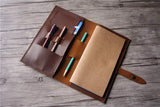 handmade leather travelers notebook 