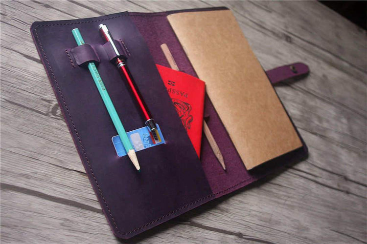 leather travel notebook