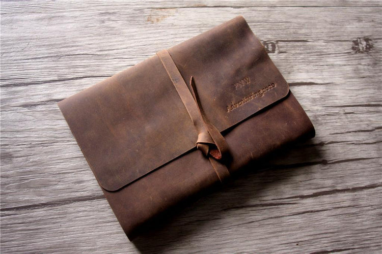 leather birthday memory book