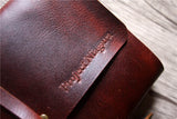 personalized leather wedding guest book sign