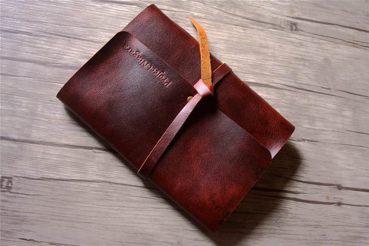 custom leather wedding guest book sign album