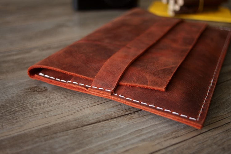 burgunday leather kindle oasis sleeve