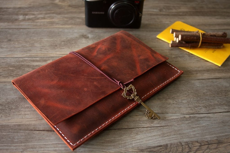 red leather kindle paperwhite sleeve cover