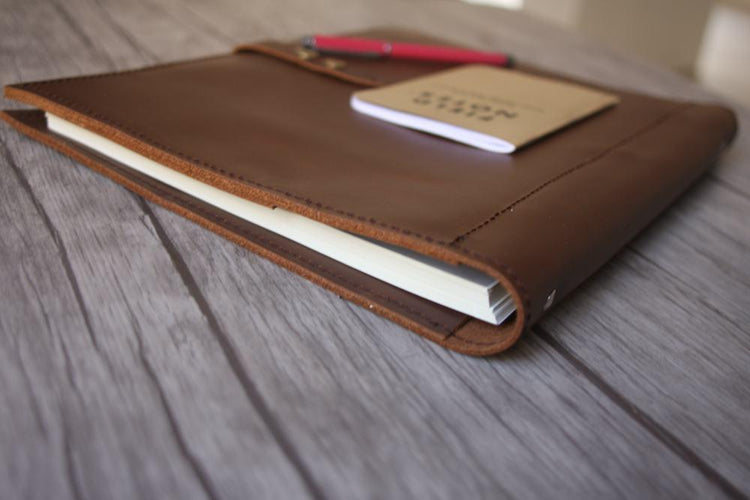 Zippered Extra Large Leather Sketchbook