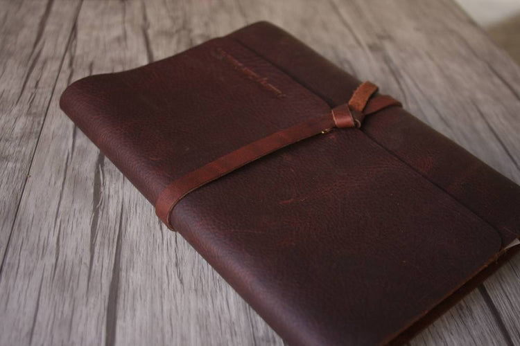 Custom Large Leather Sketchbook