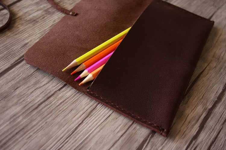 leather girl pencil case