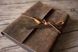 leather wedding picture guest book