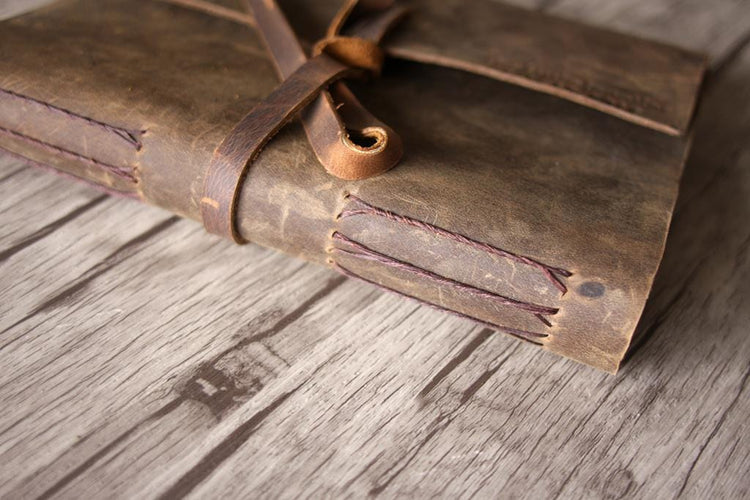 leather bound picture wedding guest book