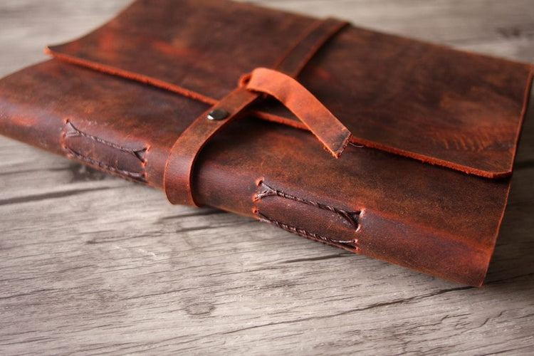 leather bound unique party guest books