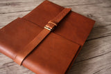 saddle leather picture frame guest books