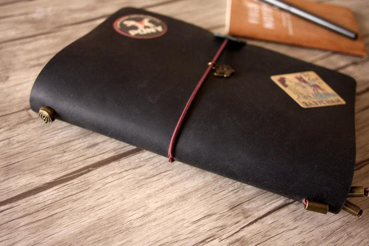 leather Travel Journal Notebook Cover