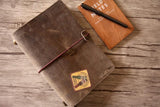 Personalized Leather Travel Journal