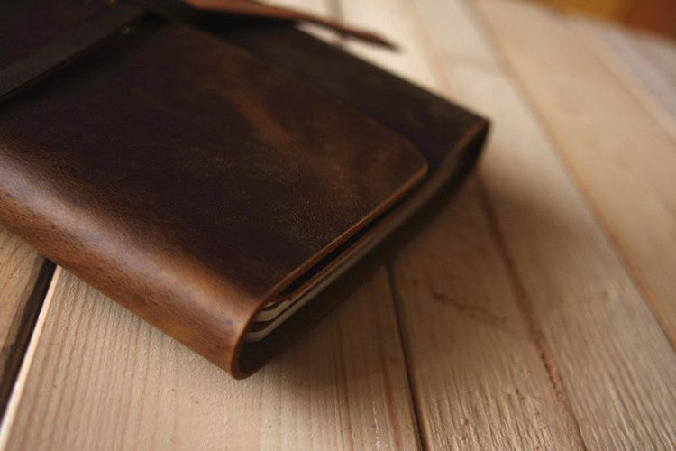 brown creative wedding photo guest book