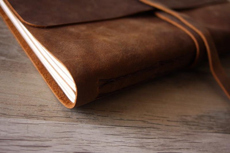 best leather memory book album