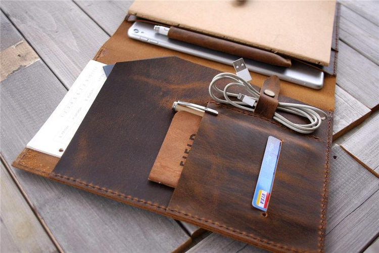 customized leather portfolio