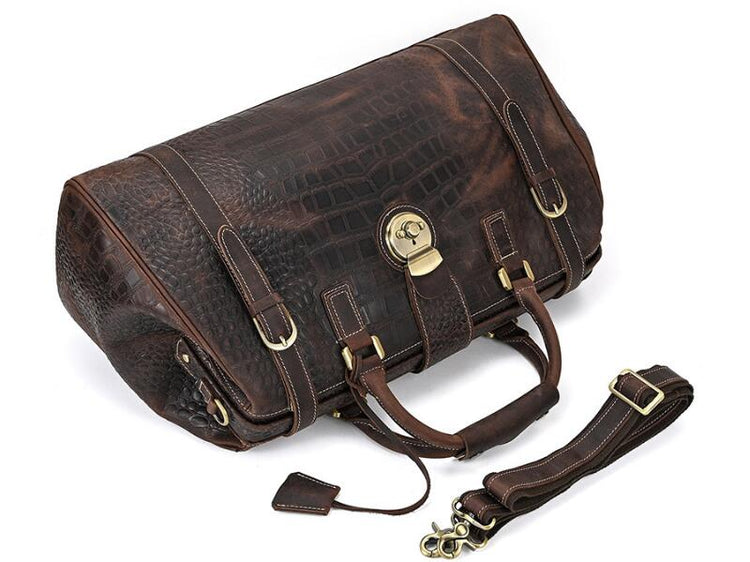 mens leather duffle luggage