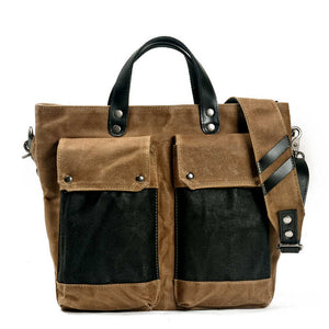 Canvas and Leather Travel Tote Bags