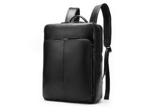 Soft All Black Leather Backpacks