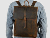 Brown Leather backpack Purse