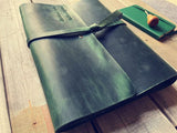Vintage Refillable Green Leather Journal
