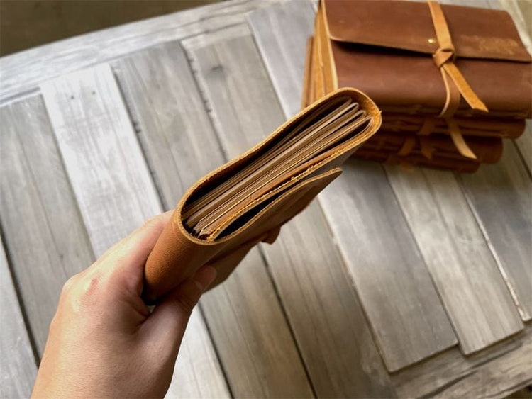 A5 Personalized Leather Journal with Lined Paper