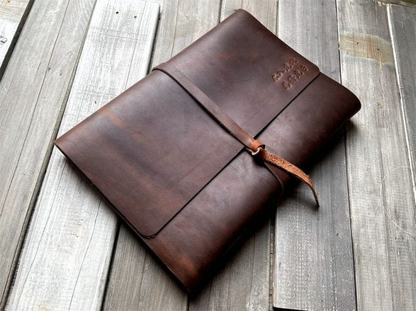 Personalized Coffee Leather Bound Journal