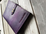 Womens Purple Refillable Leather Journal For Her