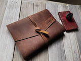 Large Leather Hiking Journal Personalized