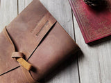 Vintage Leather Hiking Journal Personalized