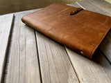 A4 Custom Zippered Pocket Refillable Leather Notebook