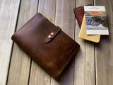 Handmade Custom Brown Leather Journal Notebook
