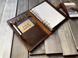 Custom Brown Leather Journal Notebook