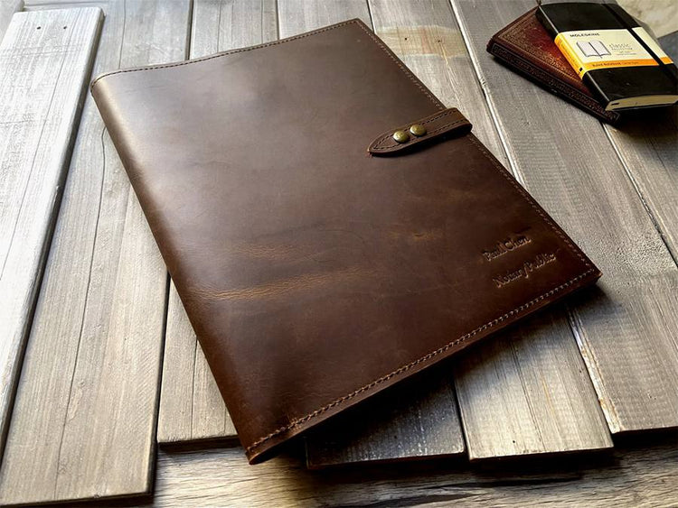 Large Designer Macbook Pro 13-Inch Leather Sleeve Case
