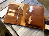 Brown  Leather Case Sleeve for Macbook Pro Air 13 14 15 