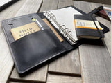 Personalized Refillable Black Leather Journal