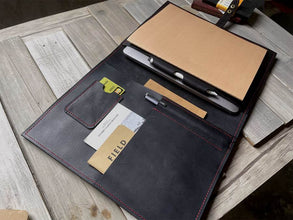 Black Leather Case Sleeve for Macbook Pro Air 14 15 16 M2 M3