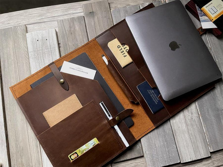 Custom Personalized 14 inch Leather Macbook Cases