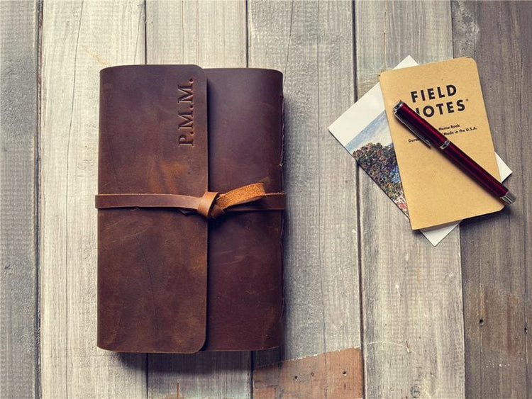 Vintage Handmade Leather Bound Journal