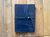Handmade Custom Blue leather Bound Journal